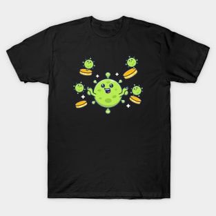 Cute virus with money 7 T-Shirt